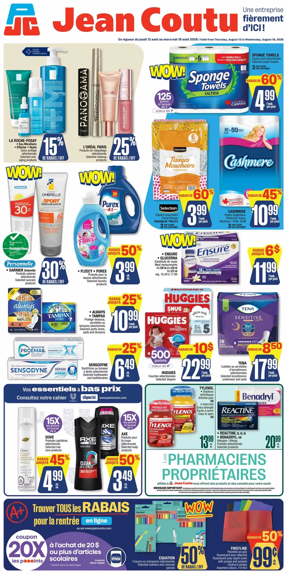 Jean Coutu Flyer August 13 to August 19, 2026 1 jean coutu flyer week-33, jean coutu circulaire semaine-33