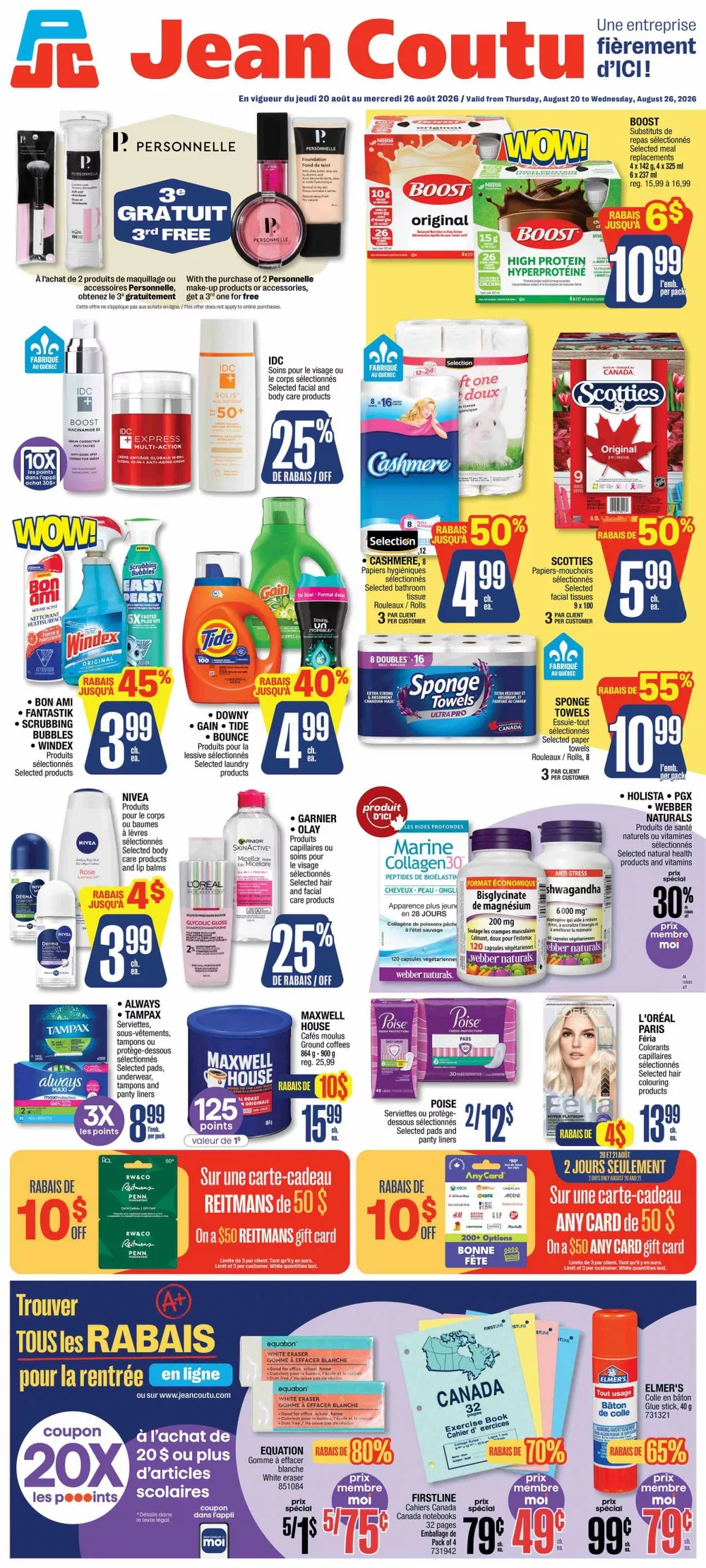 Jean Coutu Flyer New August 20 - August 26, 2026 1 jean coutu flyer week-34, jean coutu circulaire semaine-34