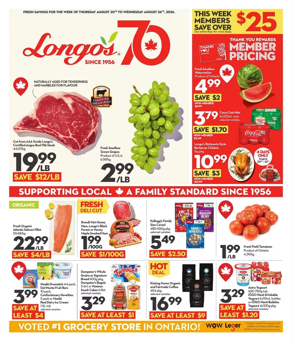 Longo's Flyer August 20 - August 26, 2026 1 longo's flyer week-34