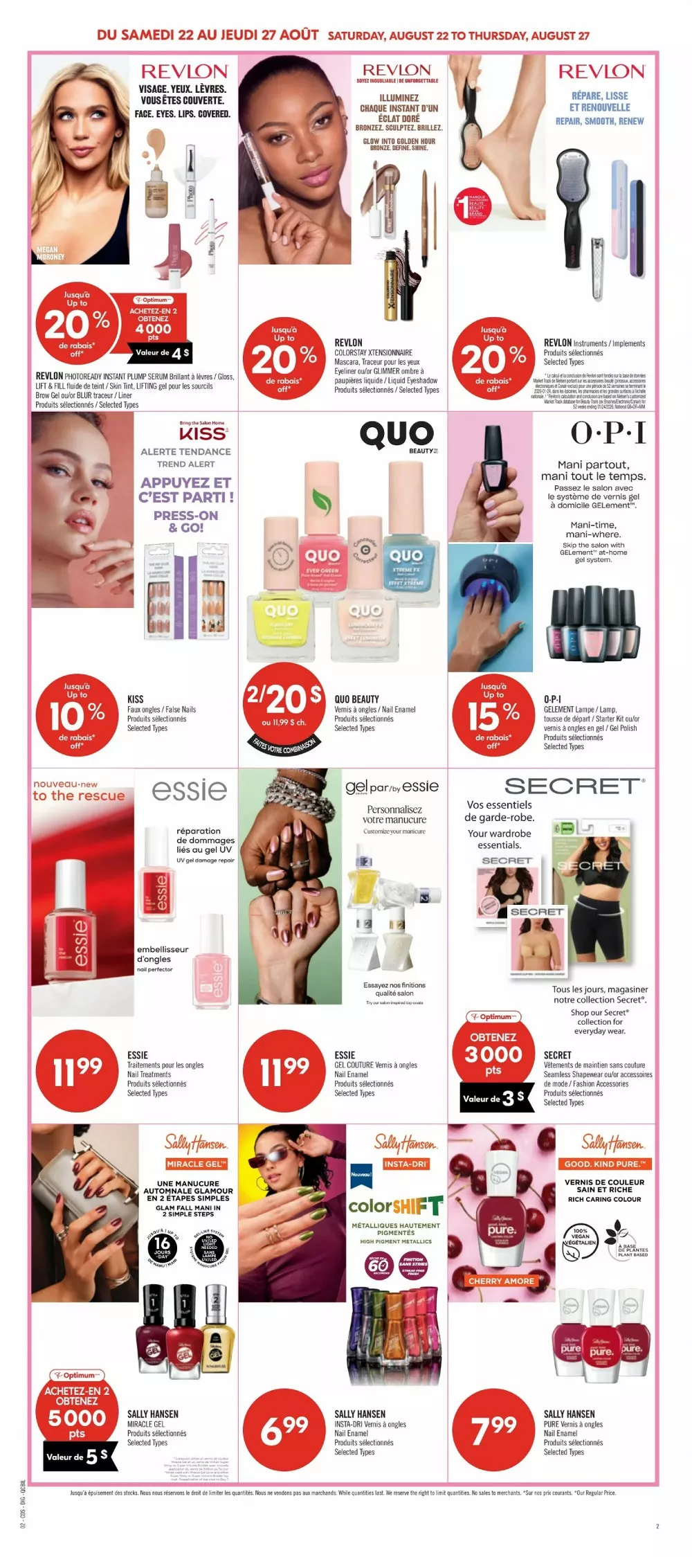 pharmaprix flyer august 22 27 14