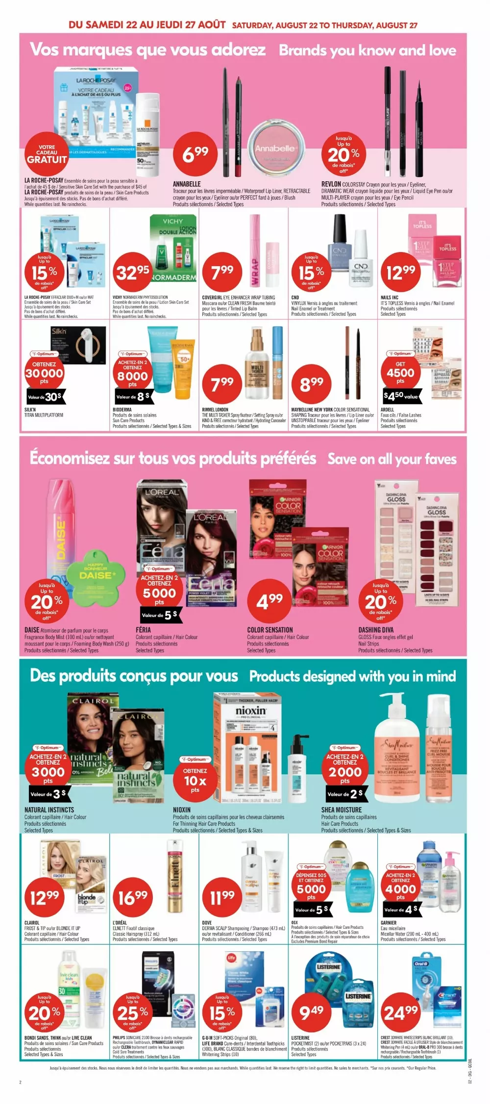 pharmaprix flyer august 22 27 16