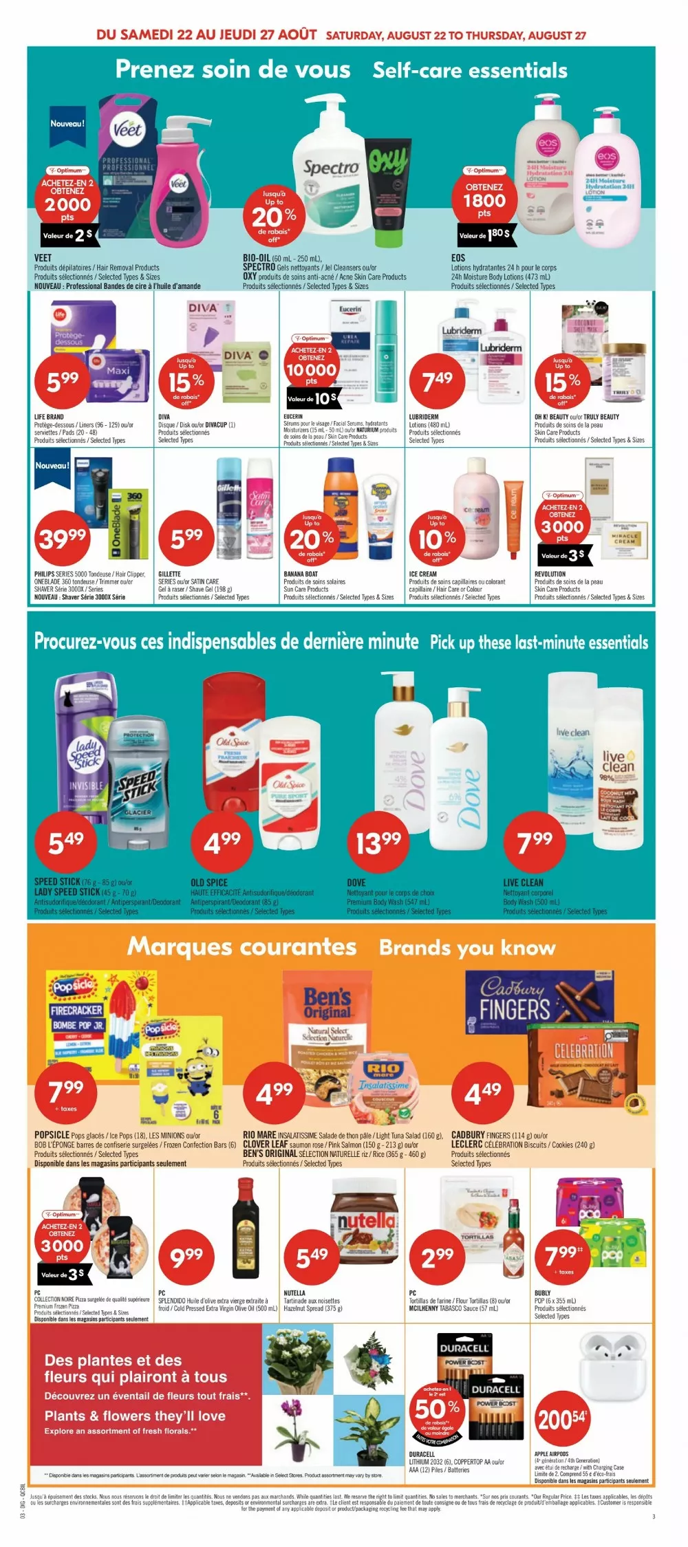 pharmaprix flyer august 22 27 17