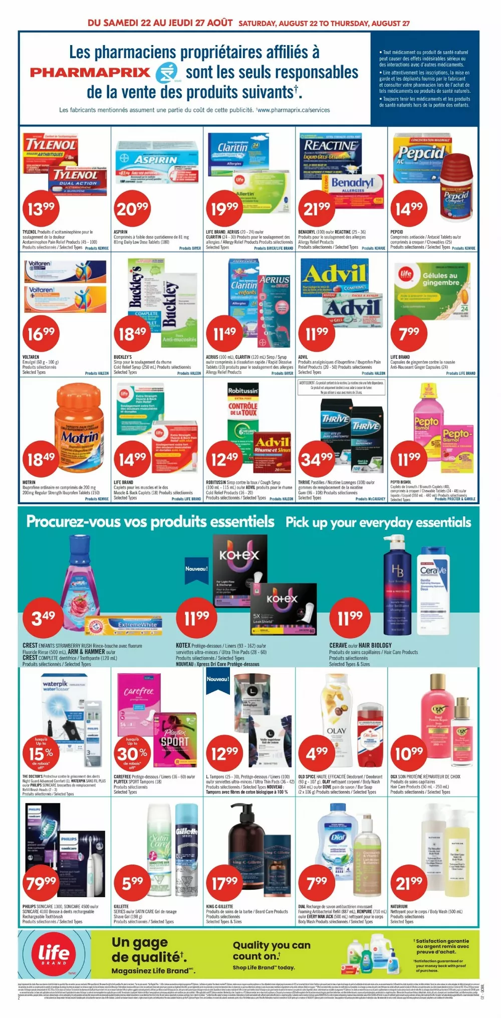 pharmaprix flyer august 22 27 3