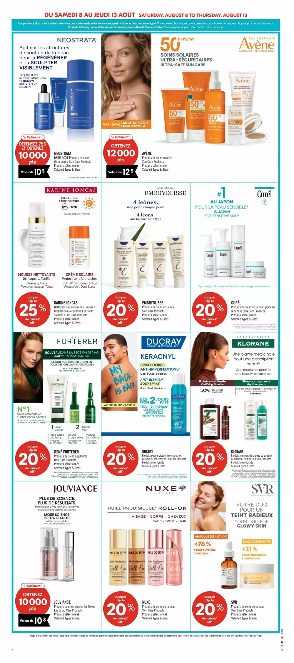 pharmaprix flyer august 8 13 17 22843440