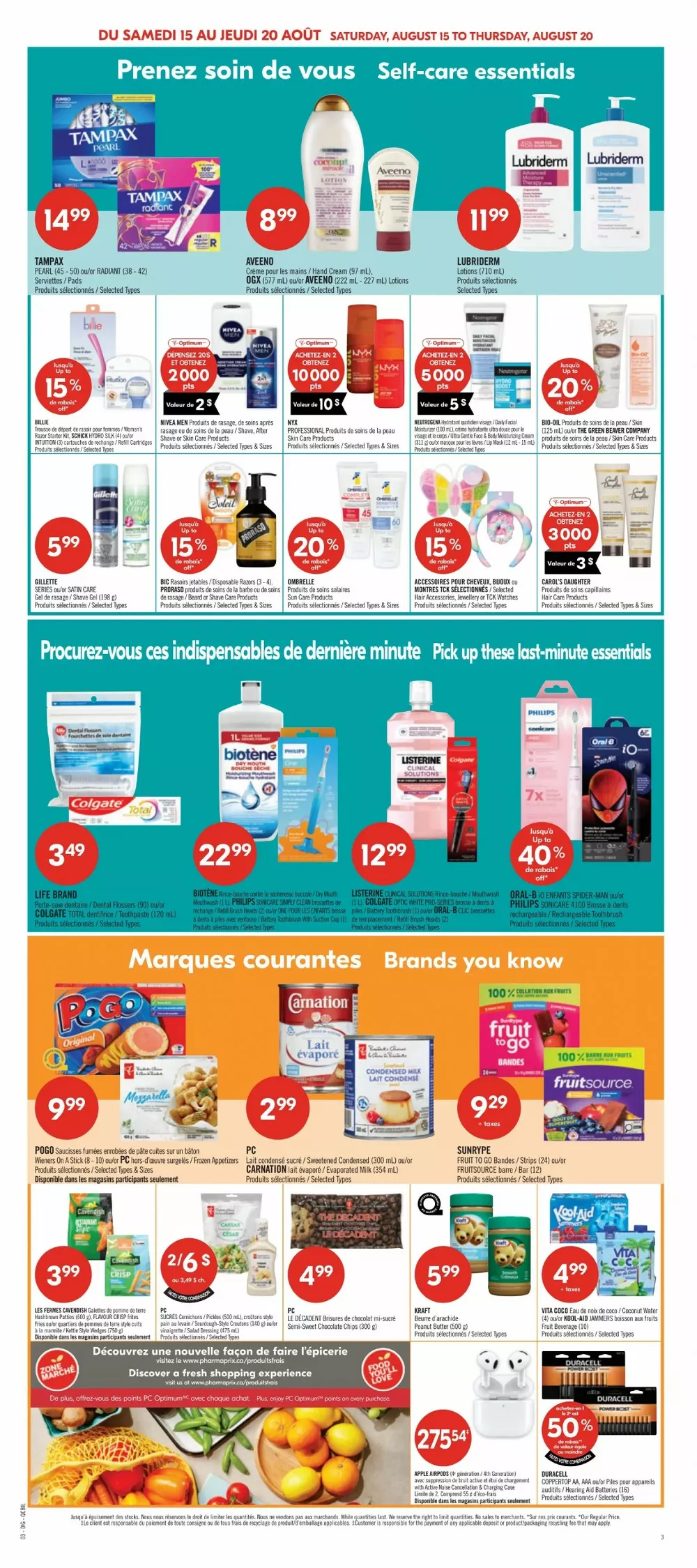 pharmarprix flyer august 15 20 21 48743346