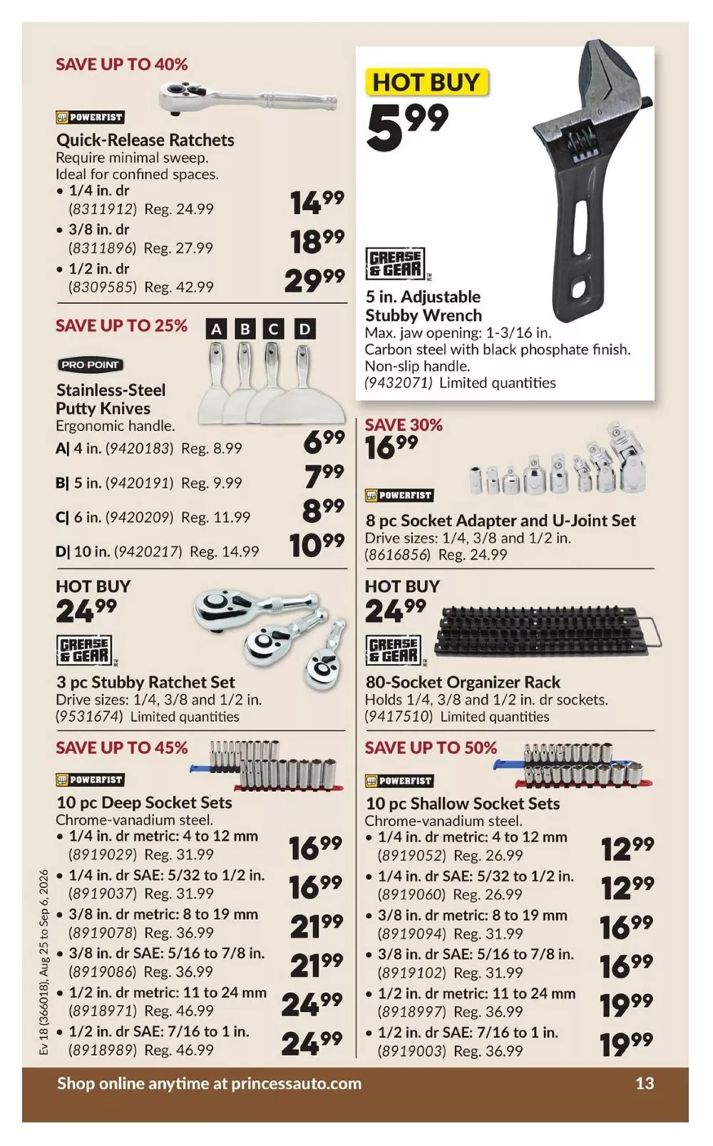 princess auto flyer aug 25 sep 6 14