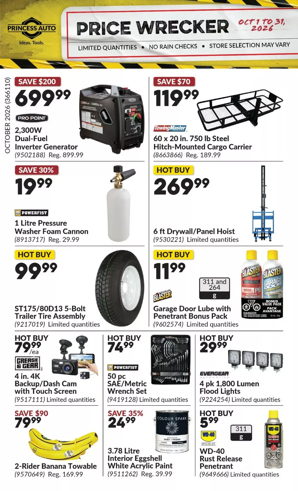 Princess Auto Flyer November 2026 1 princess auto flyer october 2026