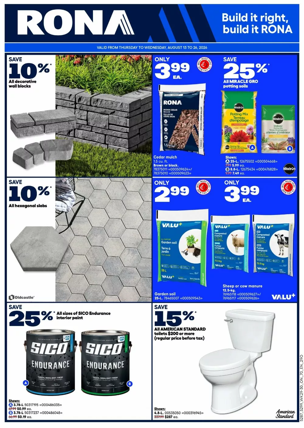 Rona Flyer August 20 to August 26, 2026 1 rona flyer week-33-34