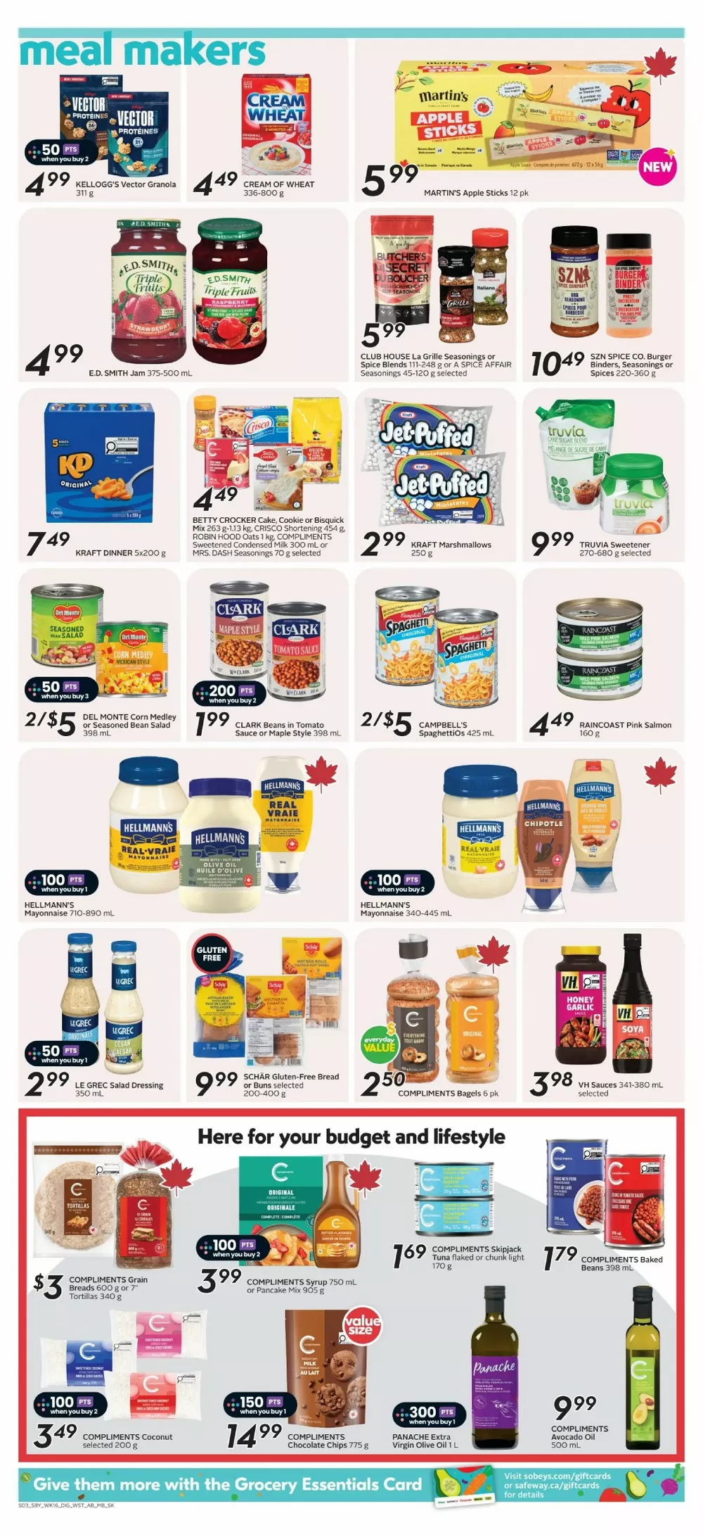 safeway sobeys flyer west august 13 19 11