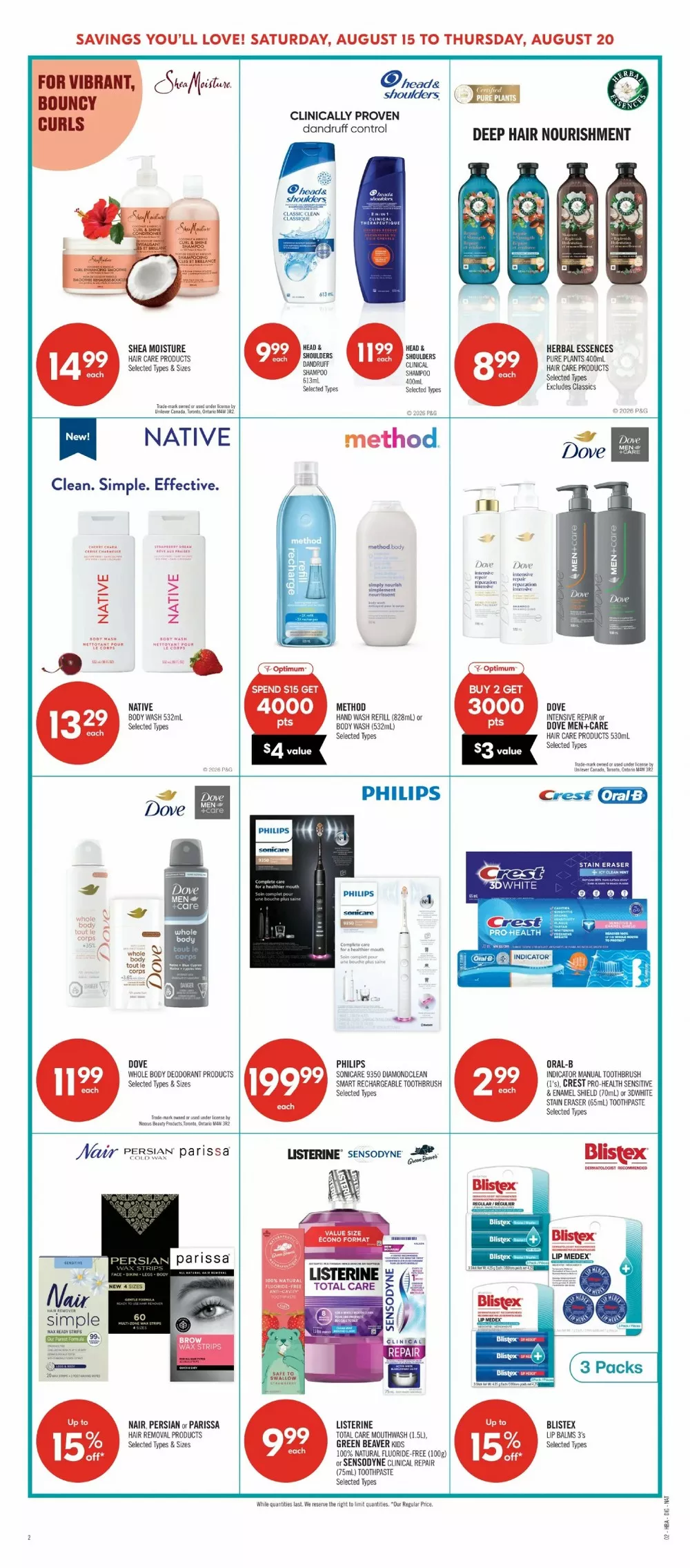 shoppers drug mart flyer august 15 20 15 68023504