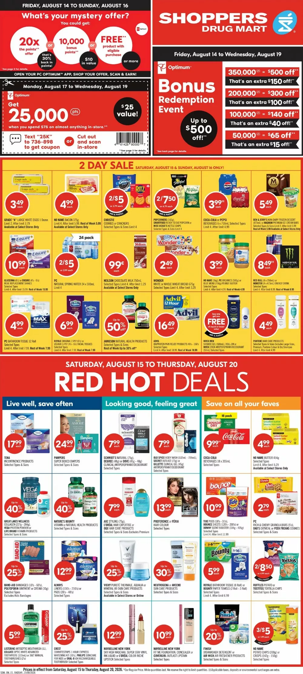 Shoppers Drug Mart Flyer 15 August to 20 August, 2026 1 shoppers drug mart flyer week-33