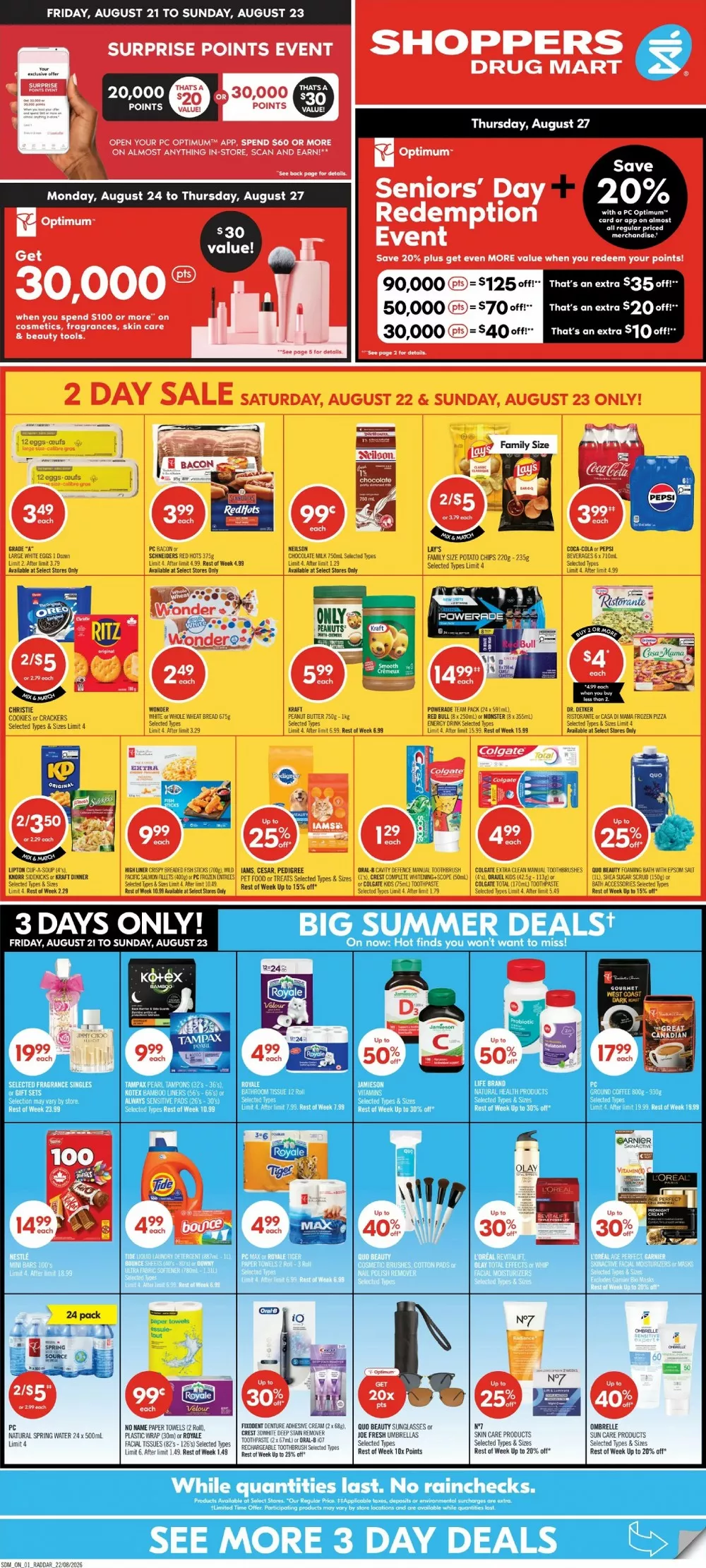 Shoppers Drug Mart Flyer August 22 to August 27, 2026 1 shoppers drug mart flyer week-34