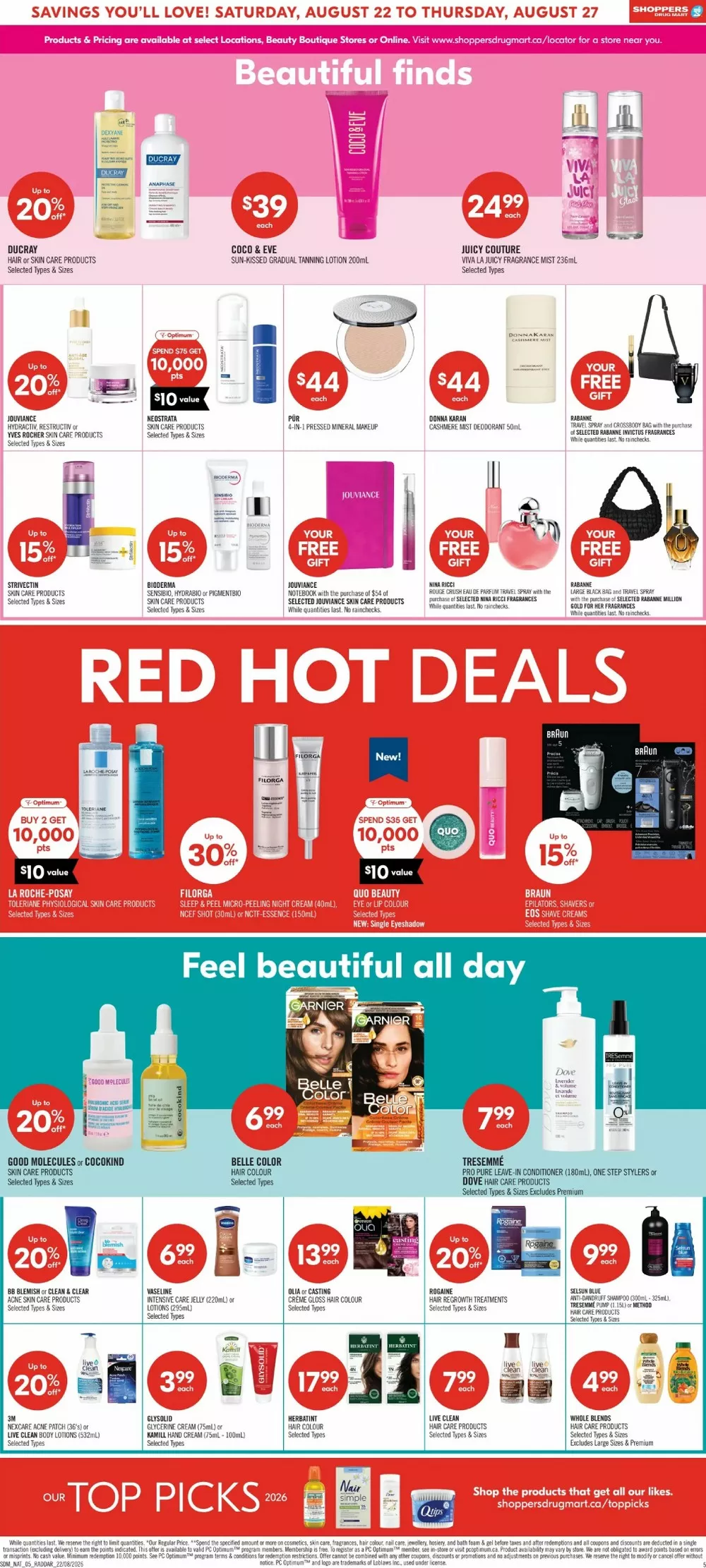 shoppers drug mart flyer august 22 27 10