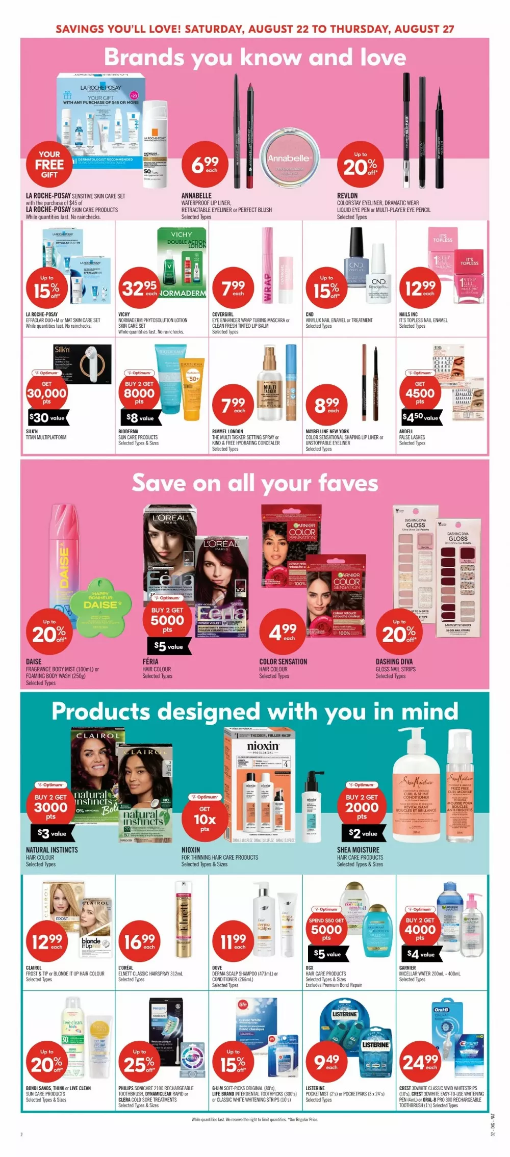 shoppers drug mart flyer august 22 27 16