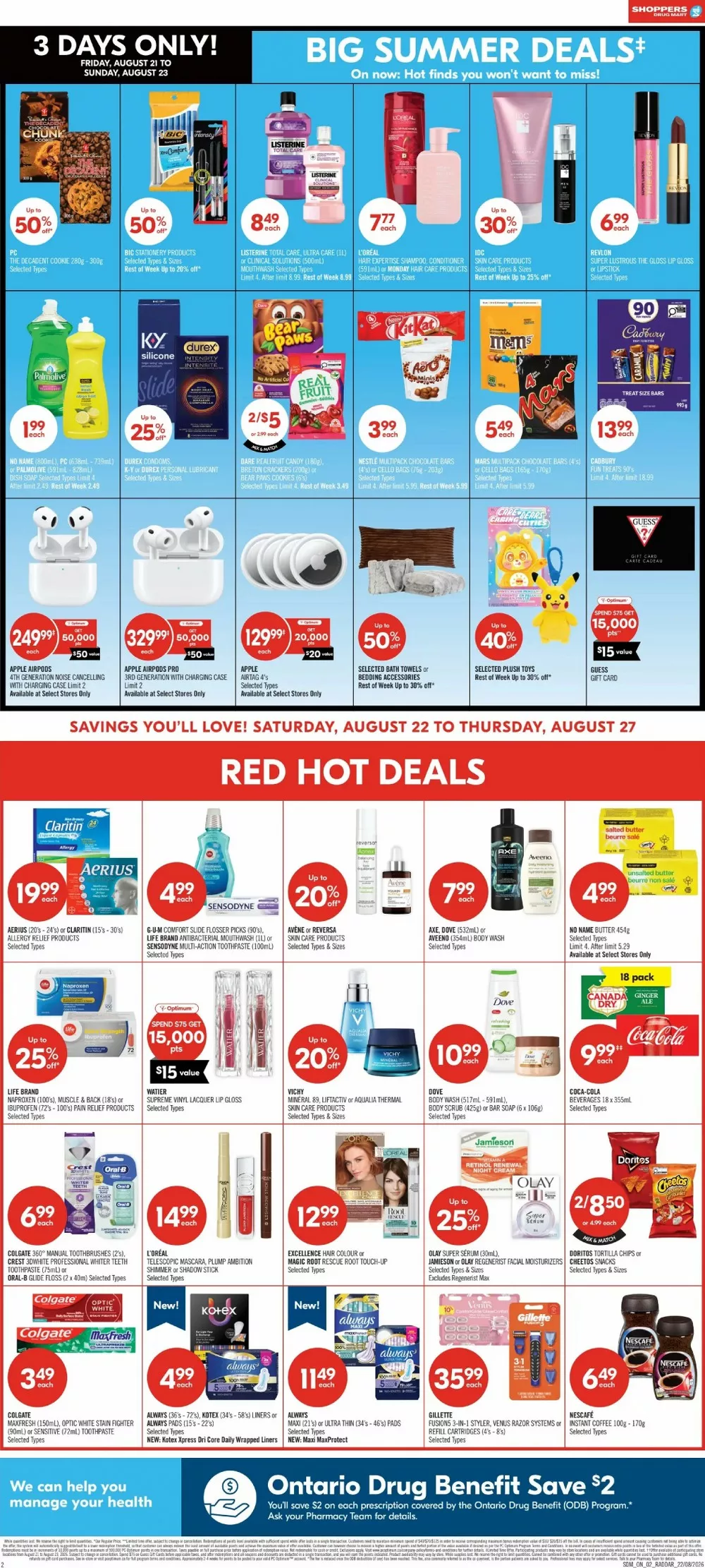 Shoppers Drug Mart Flyer August 22 to August 27, 2026 2 shoppers drug mart flyer august 22 27 2