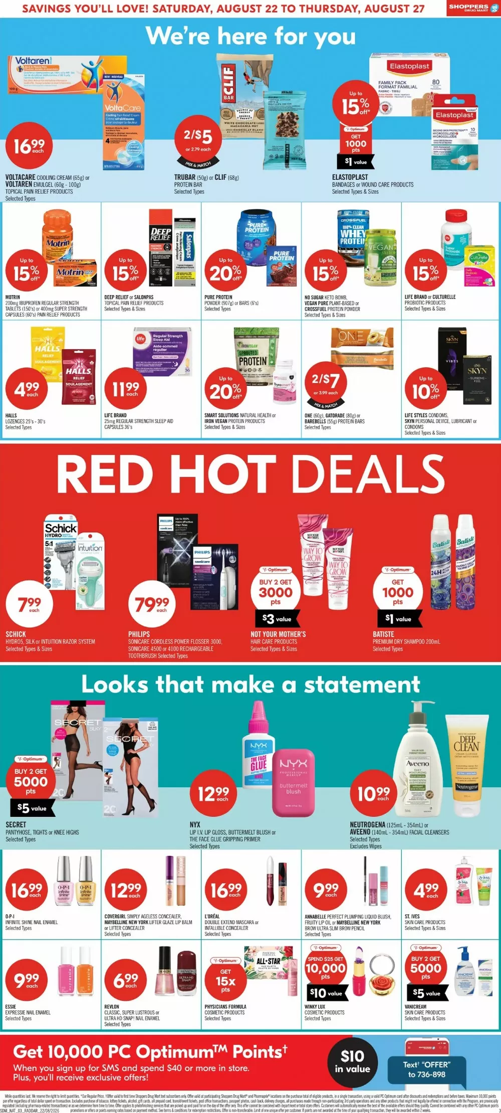 shoppers drug mart flyer august 22 27 9