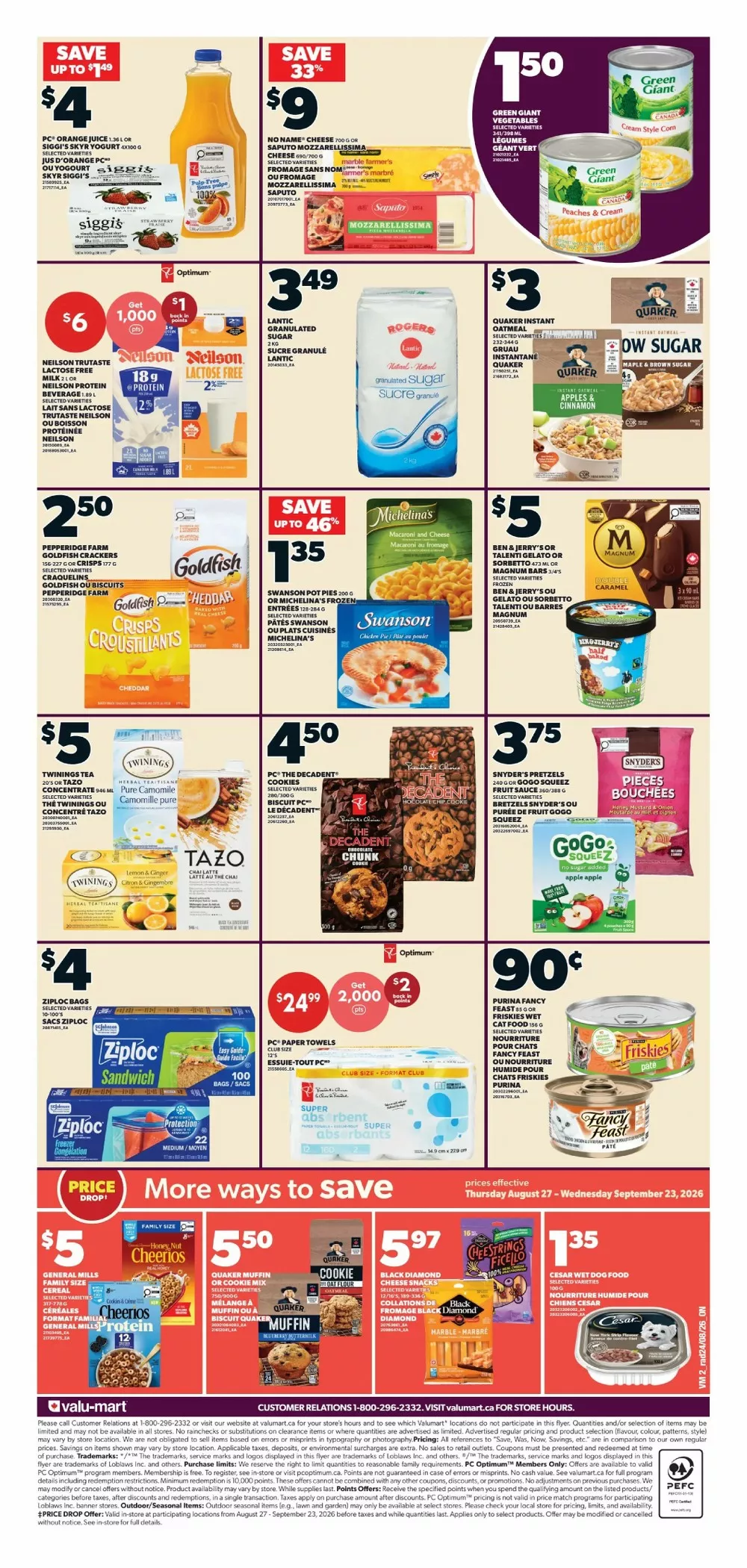 valu mart flyer august 27 september 2 2 22467101