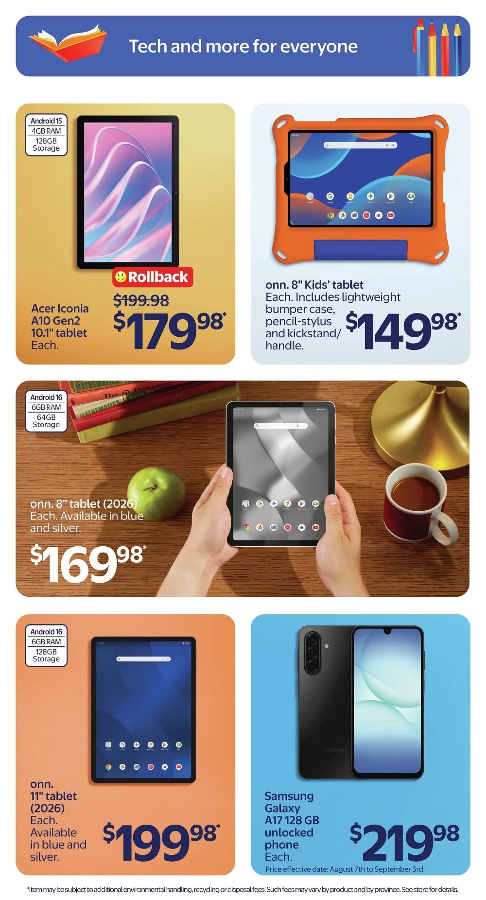 walmart flyer august 6 12 13
