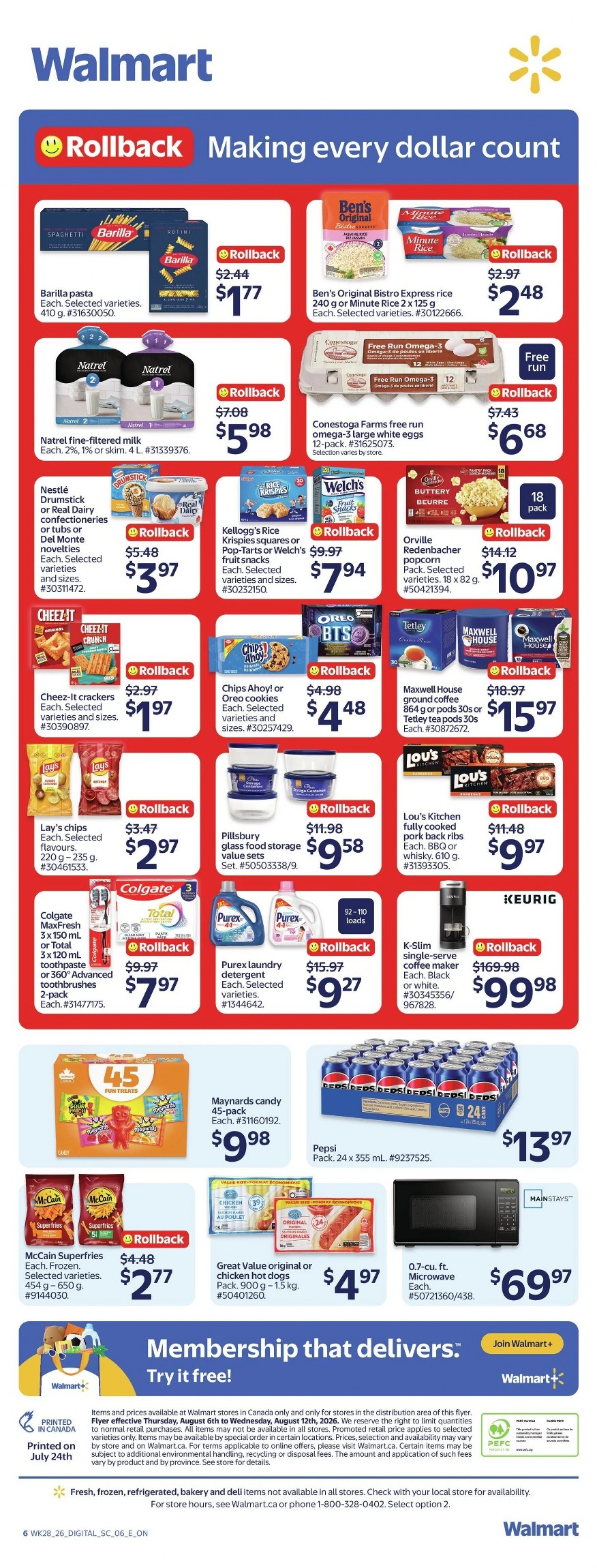 Walmart Flyer Canada August 6 to August 12, 2026 2 walmart flyer august 6 12 2