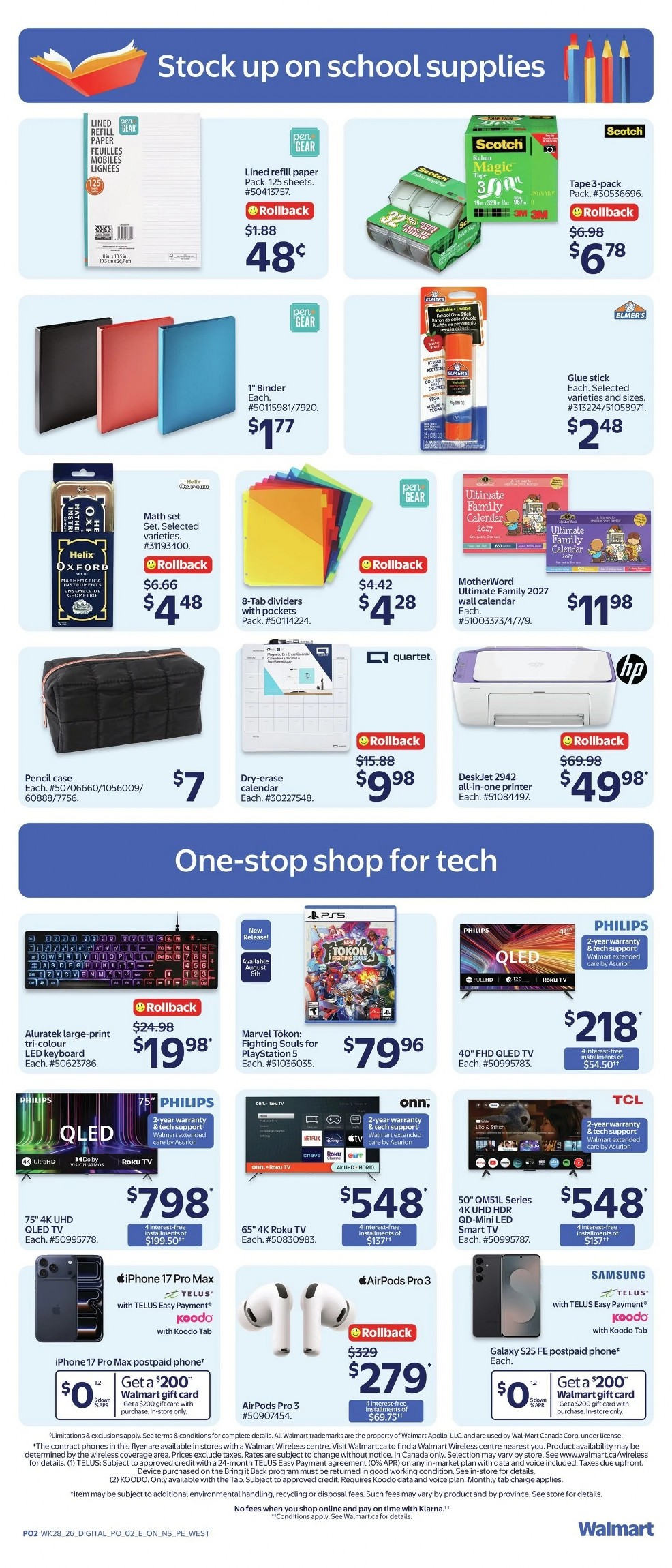 walmart flyer august 6 12 7