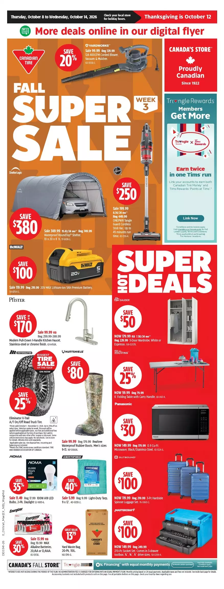 canadian tire flyer week 41, canadian tire circulaire semaine 41