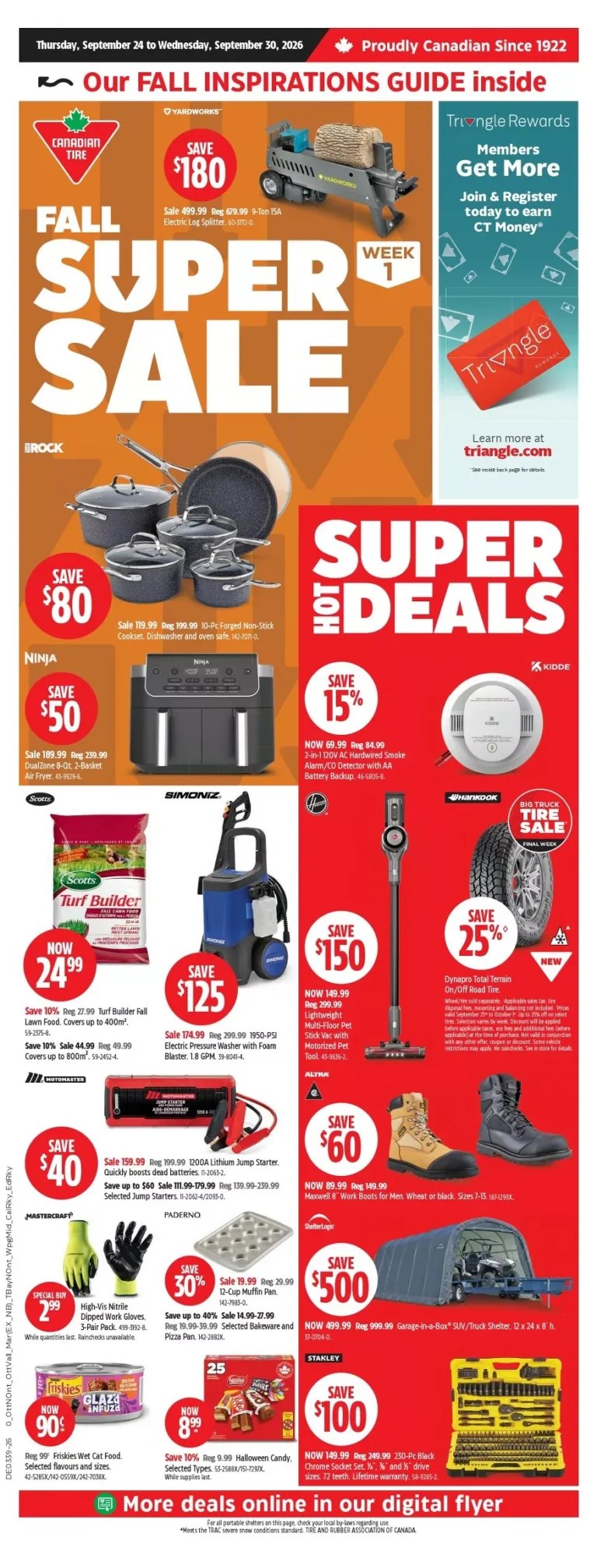 canadian tire flyer week 39, canadian tire circulaire semaine 39