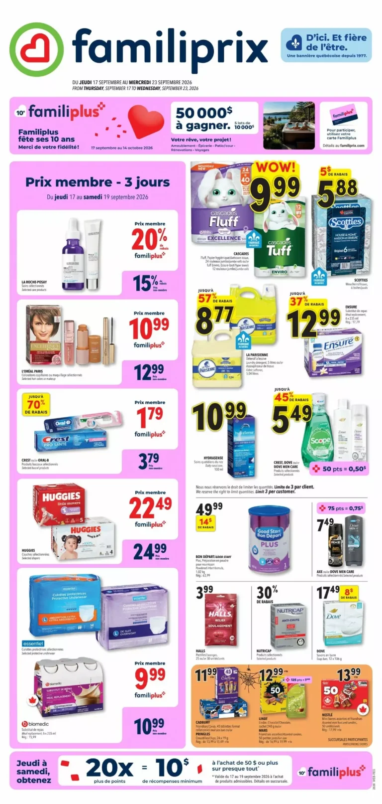 Flyerseek 8 familiprix flyer week 38, familiprix circulaire semaine 38
