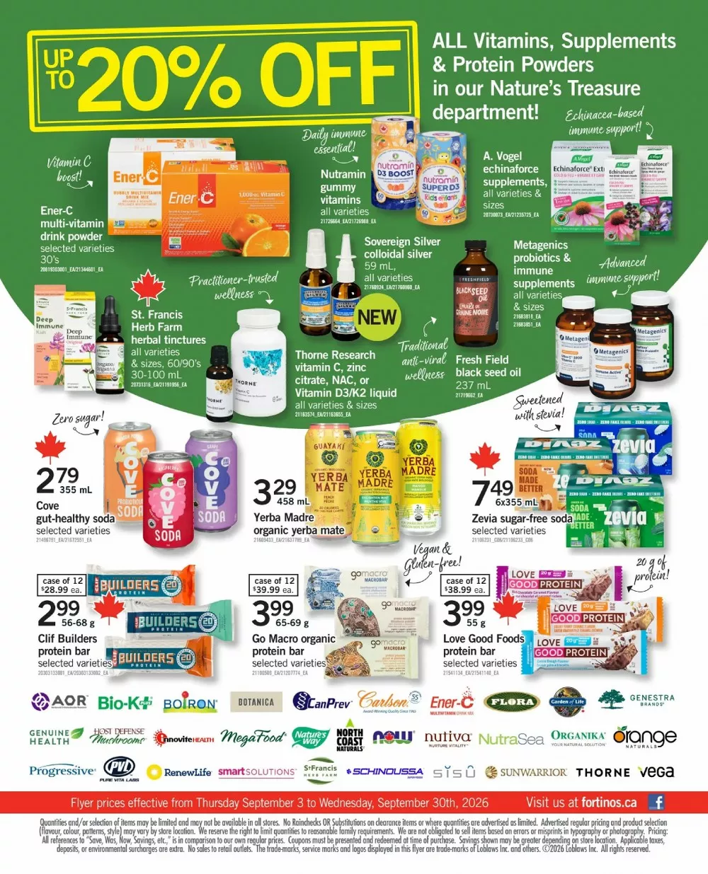 fortinos flyer september 17 23 21 720