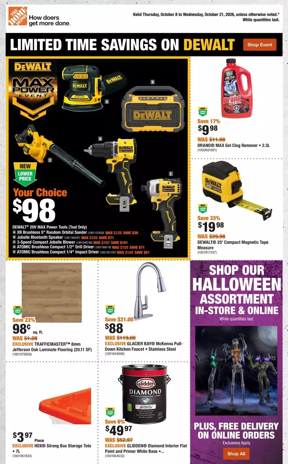 home depot flyer week 41