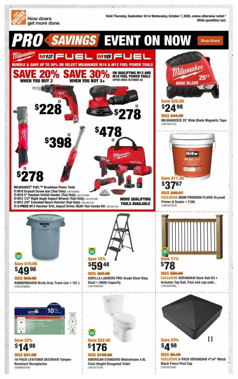 home depot flyer week 39-40