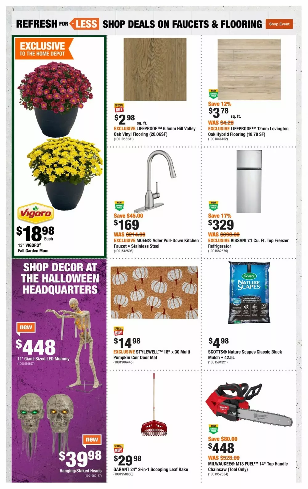home depot flyer september 24 october 7 2 945