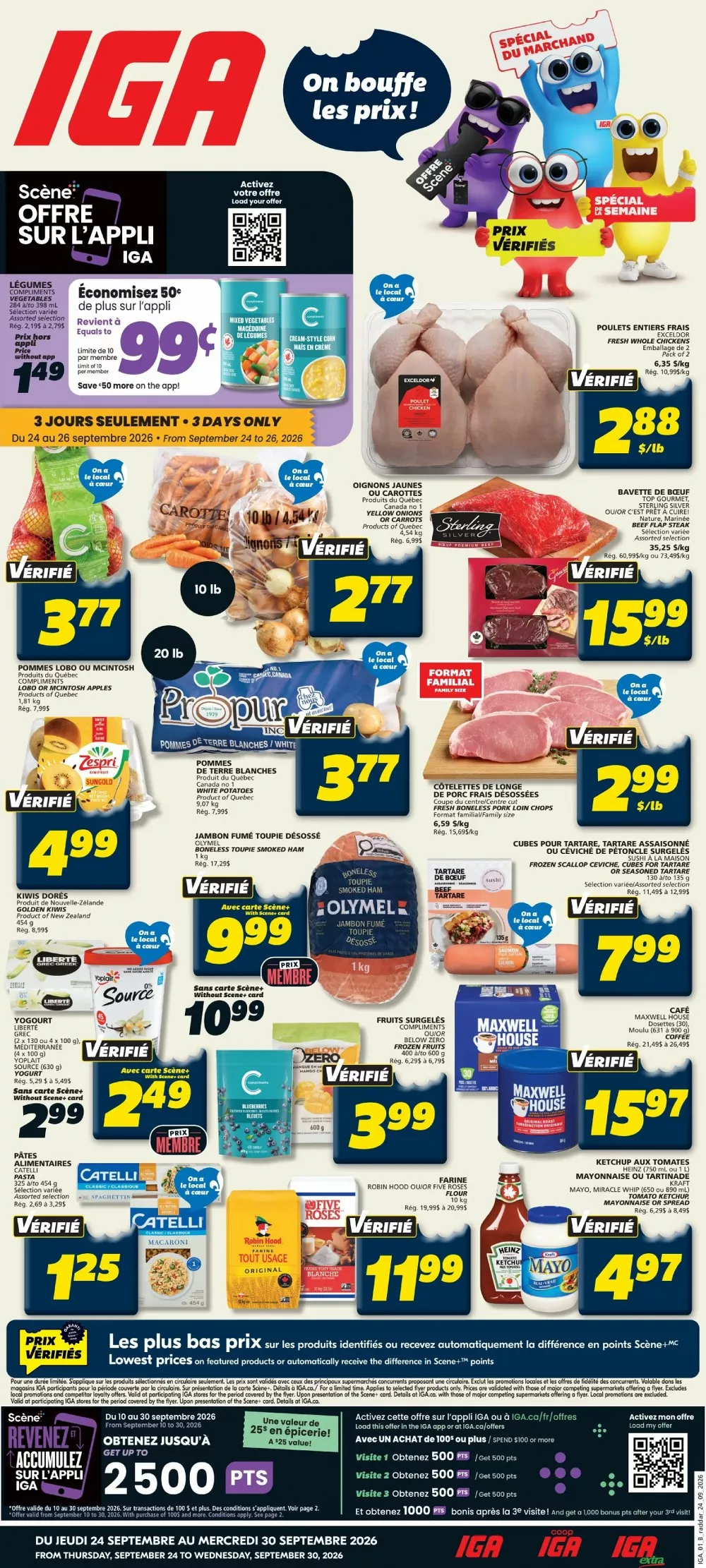 IGA Flyer Canada 1 October - 7 October, 2026 1 iga flyer week 39, iga circulaire semaine 39