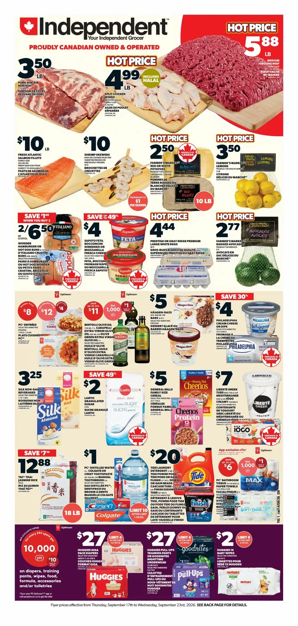 Independent Grocer Flyer September 17 - September 23, 2026 1 your independent grocer flyer week 38
