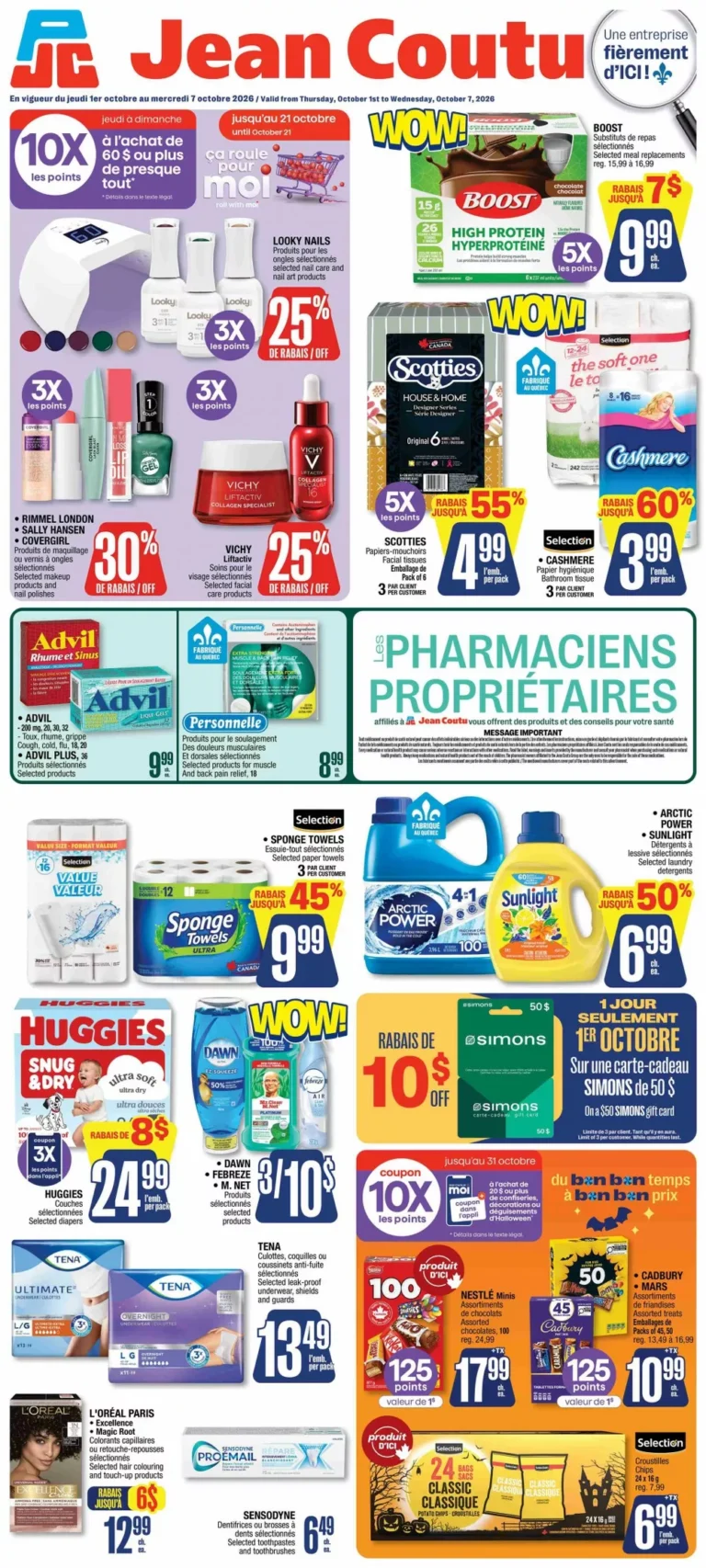 jean coutu flyer week 40, jean coutu circulaire semaine 40