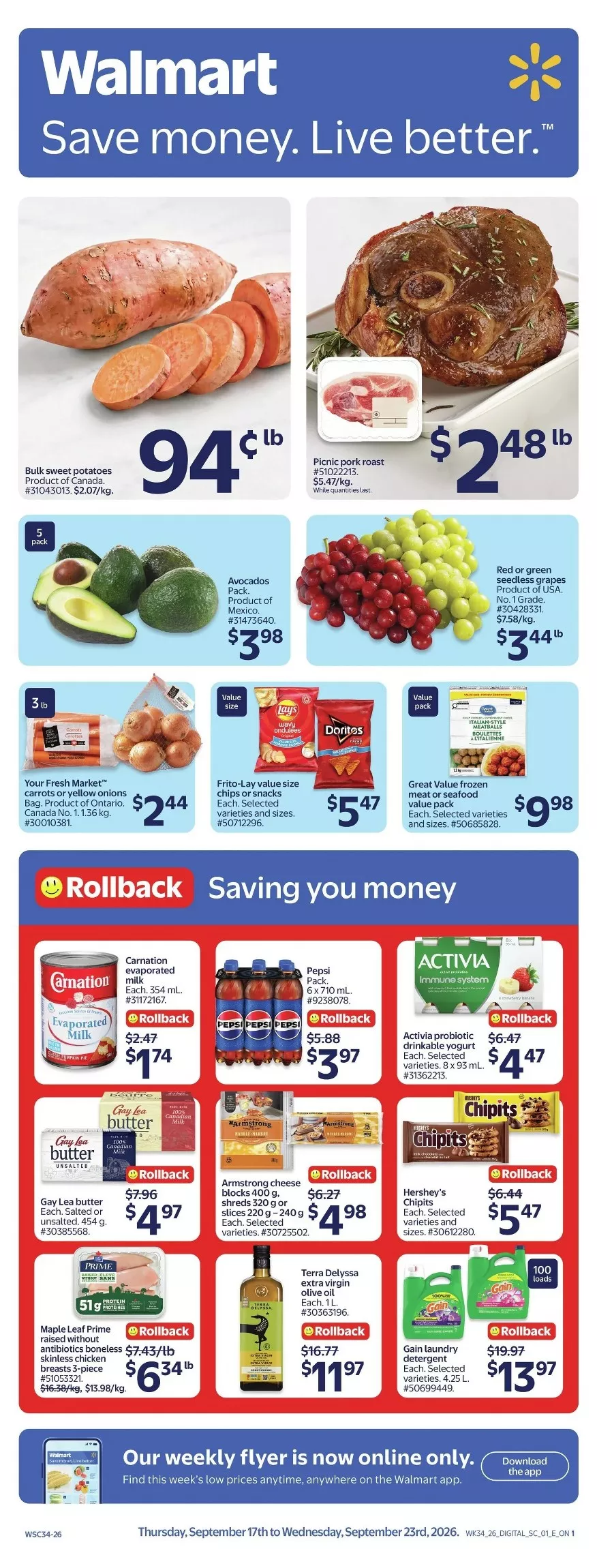 walmart flyer week 38 upcoming
