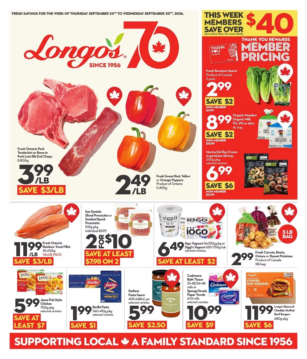 Longo's Flyer September 24 - September 30, 2026 1 longo's flyer week 39