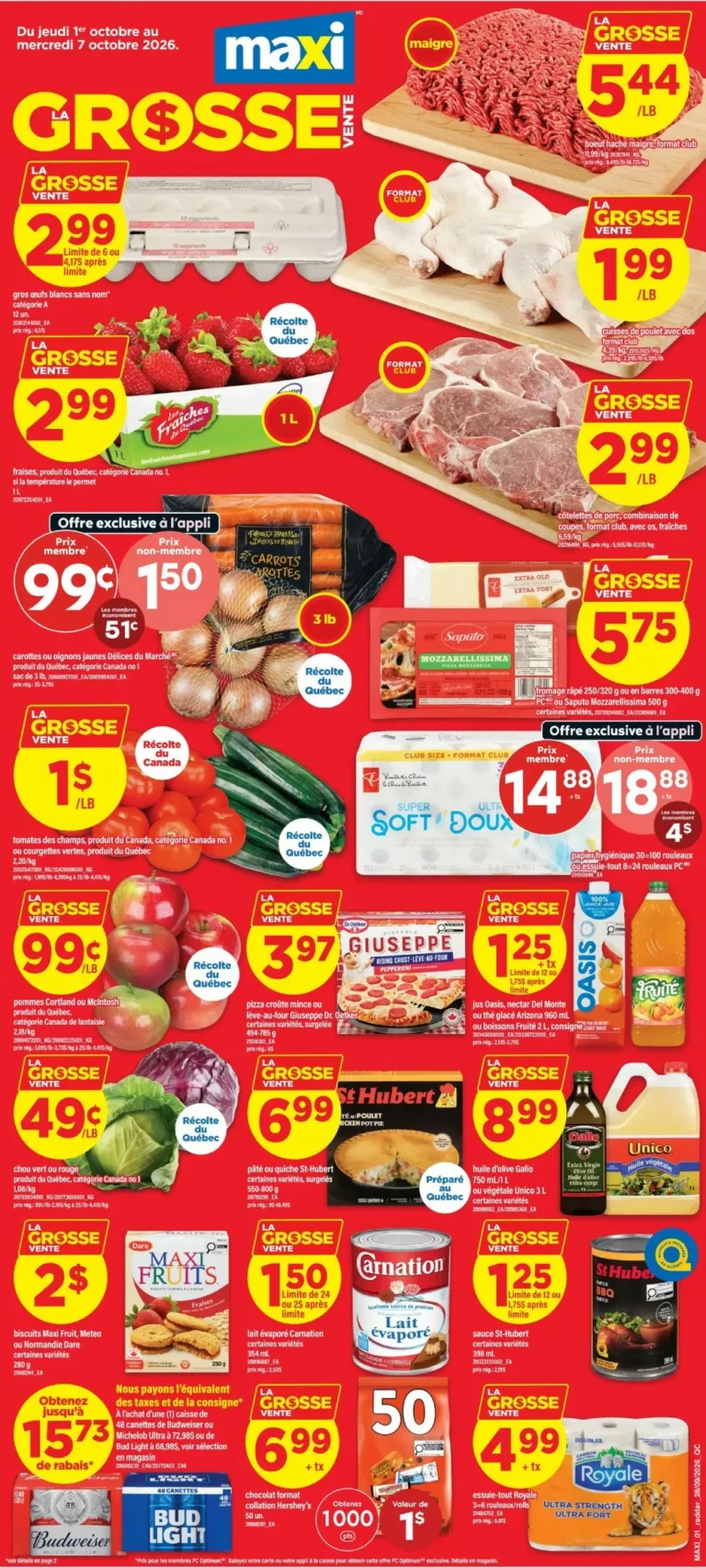 maxi flyer week 40, maxi circulaire semaine 40