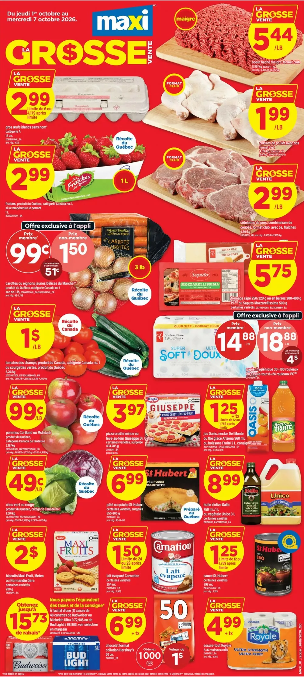 maxi flyer week 40, maxi circulaire semaine 40