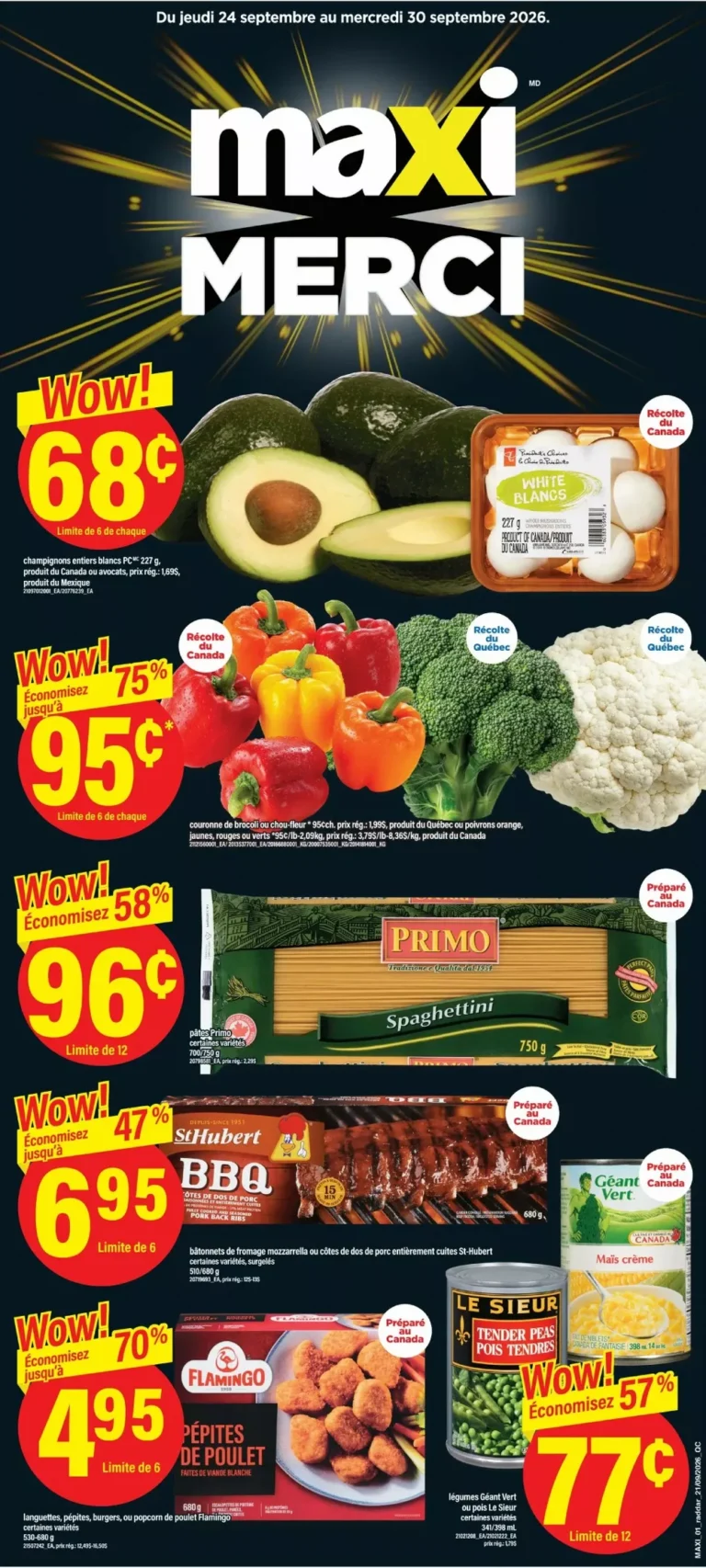 maxi flyer week 39, maxi circulaire semaine 39