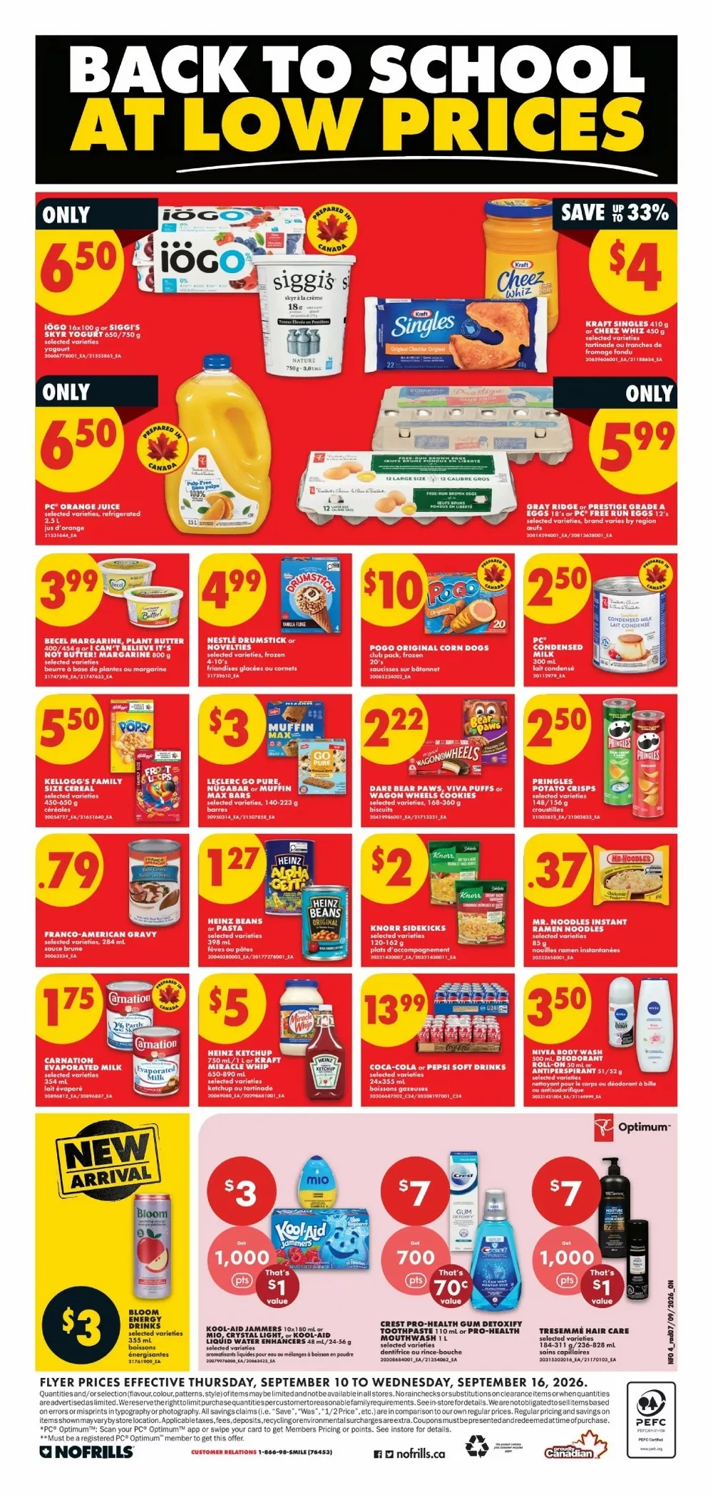 no frills flyer on september 10 16 6 372