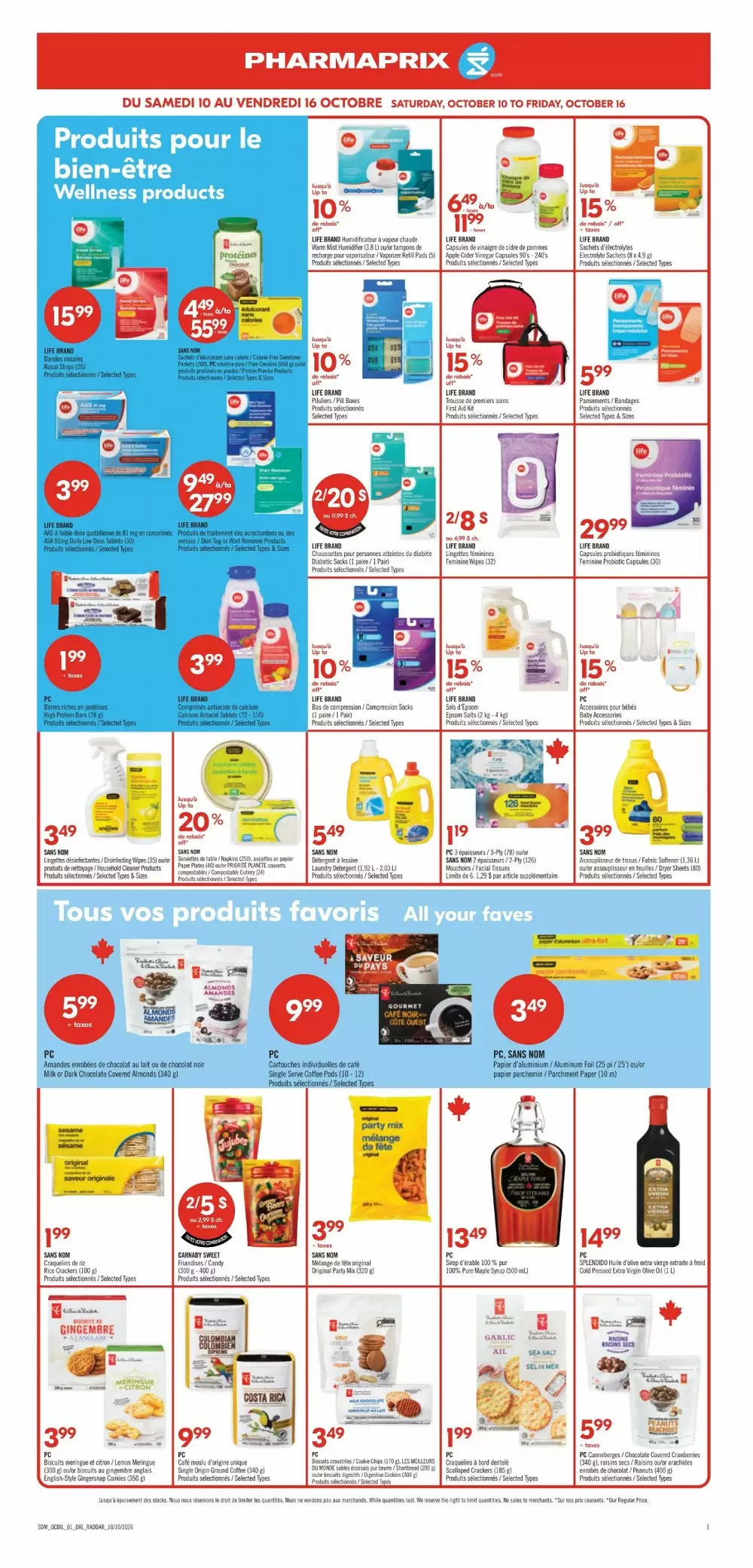 pharmaprix flyer october 10 15 18 902