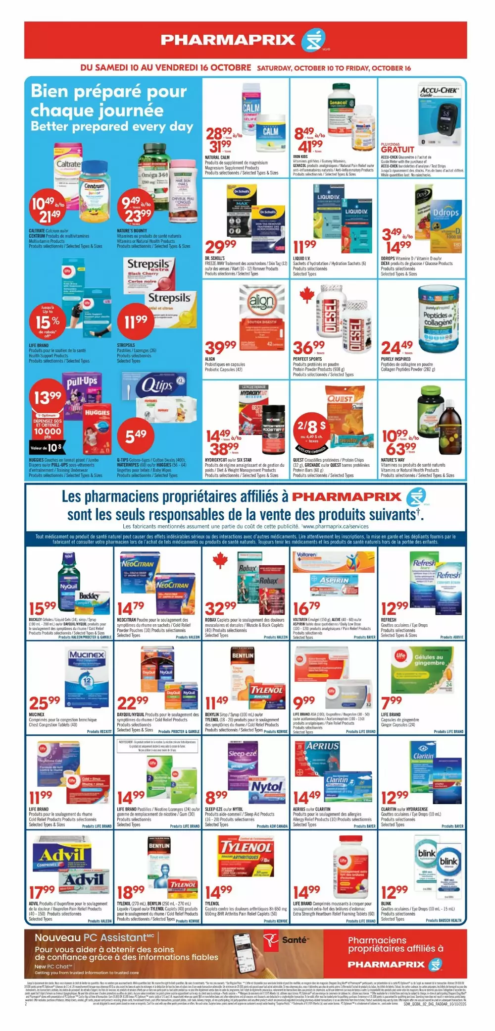 pharmaprix flyer october 10 15 6 357