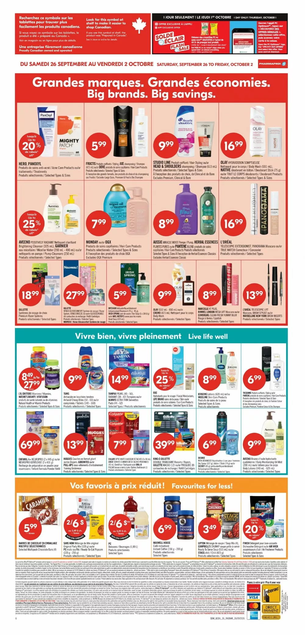 Pharmaprix Flyer September 26 to October 1, 2026 2 pharmaprix flyer septemer 26 4