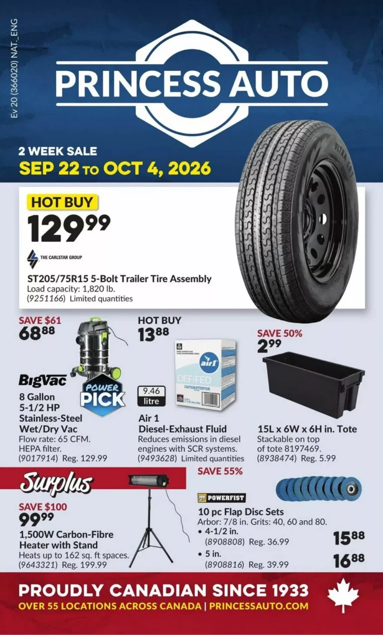 princess auto flyer week 38-39
