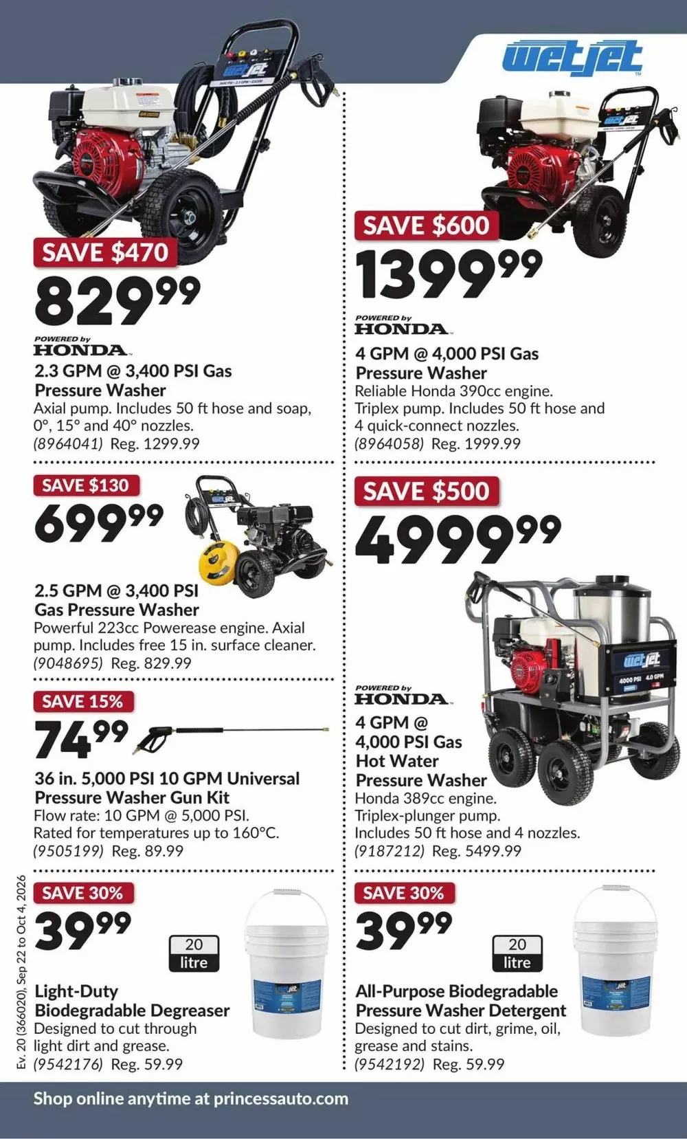 princess auto flyer sept 22 oct 4 12