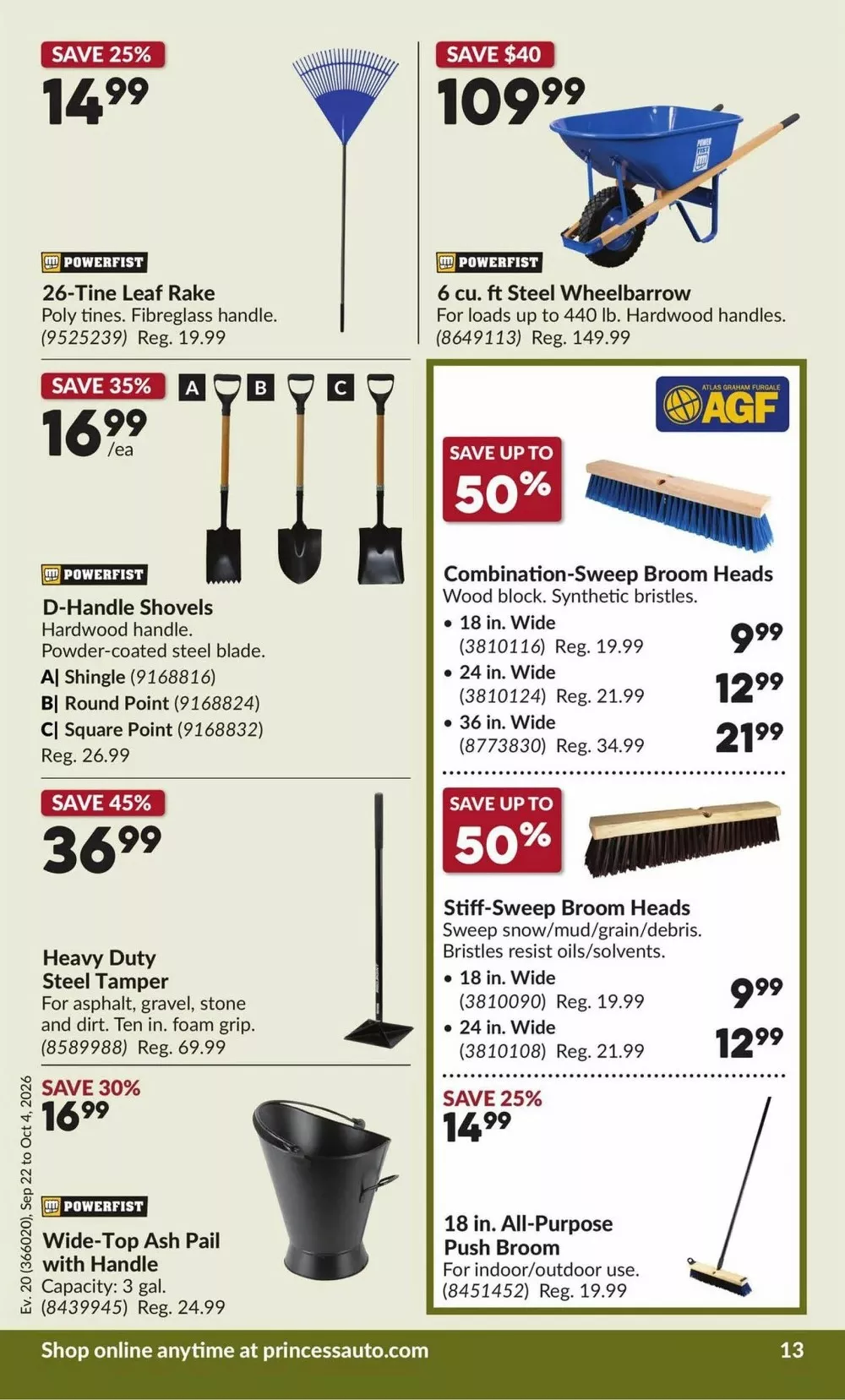 princess auto flyer sept 22 oct 4 16