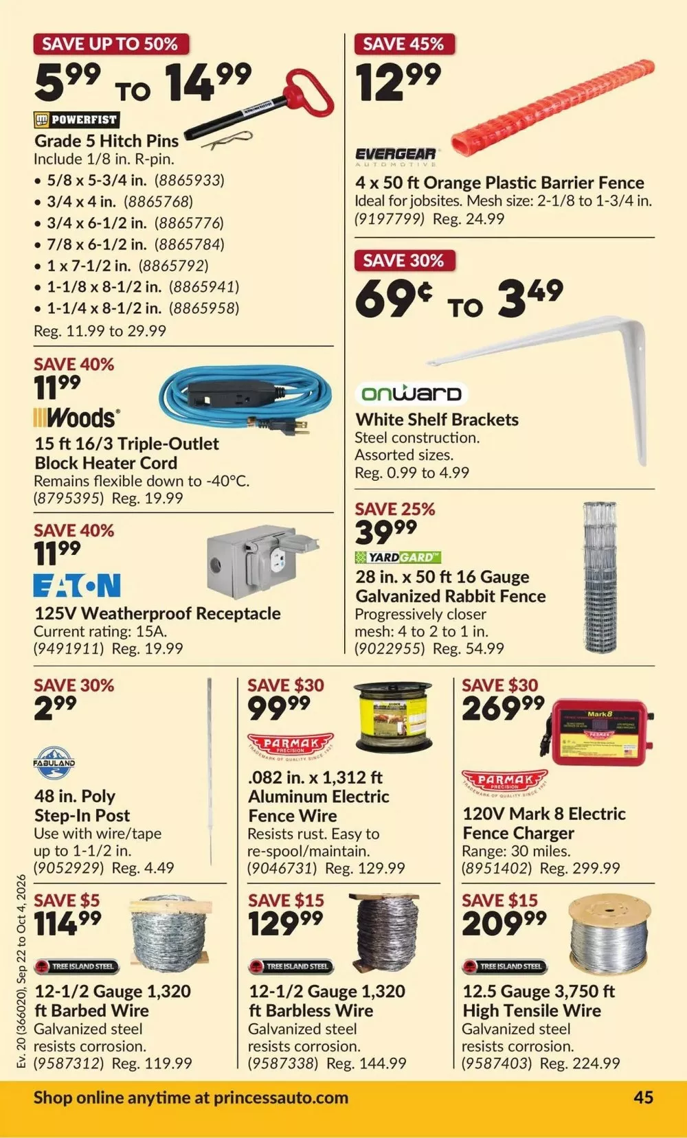 princess auto flyer sept 22 oct 4 48