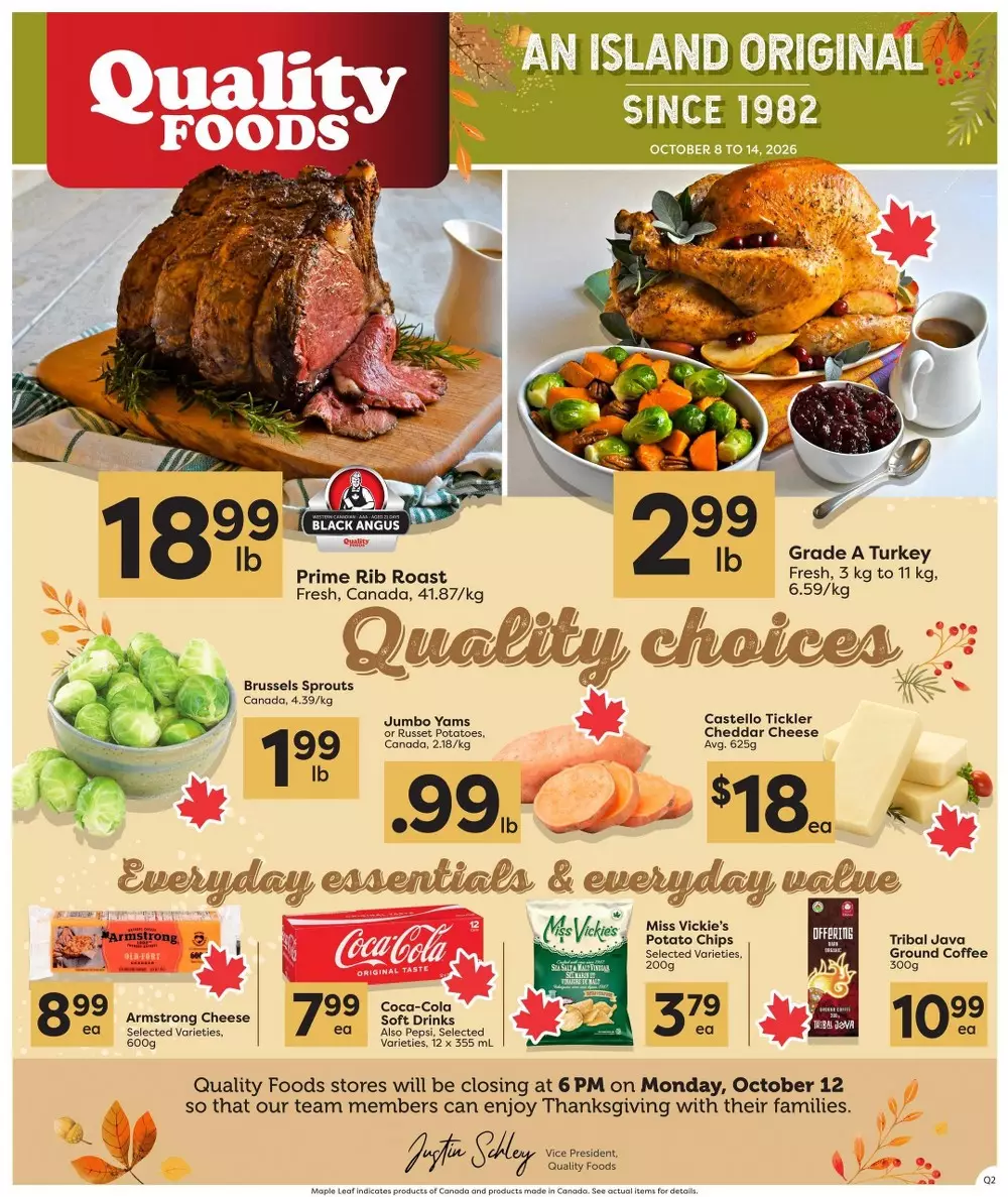 Quality Foods Flyer October 8 - October 14, 2026 1 quality foods flyer week 41