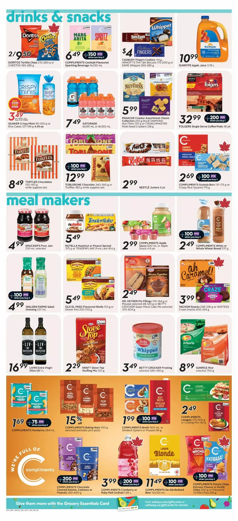 safeway sobeys flyer west october 1 7 10 603