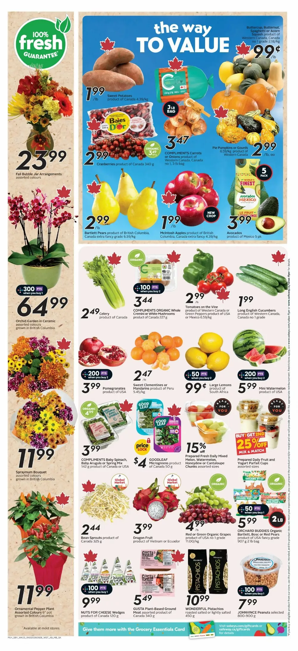 safeway sobeys flyer west october 1 7 6 205